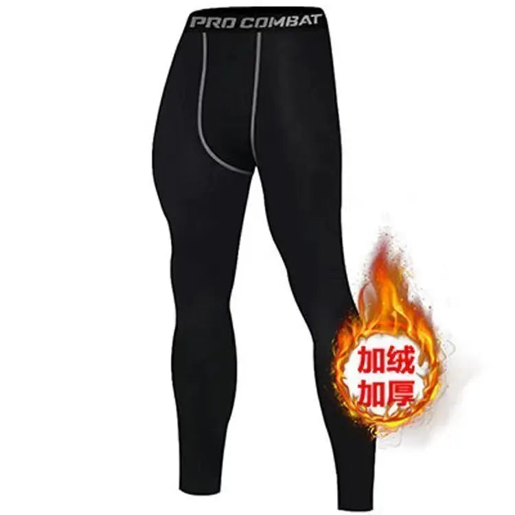 New Winter Warm Men Fleece Thermal Undershirts Long Johns Underwear Set Compression Tights Fitness Sports Tracksuit Set Shirt by Reinvent Yourself