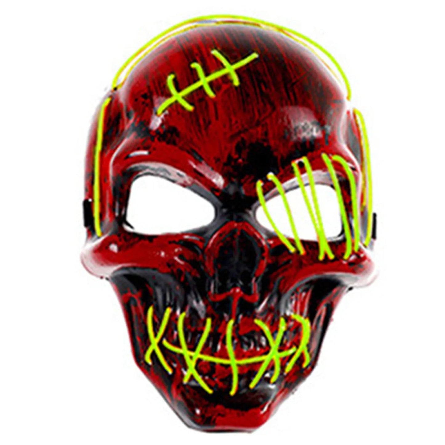 Halloween Skull Mask LED Light Face Mask Luminous In The Dark Cosplay Costume Supplies For Costume & Cosplay Party Masquerade by Reinvent Yourself
