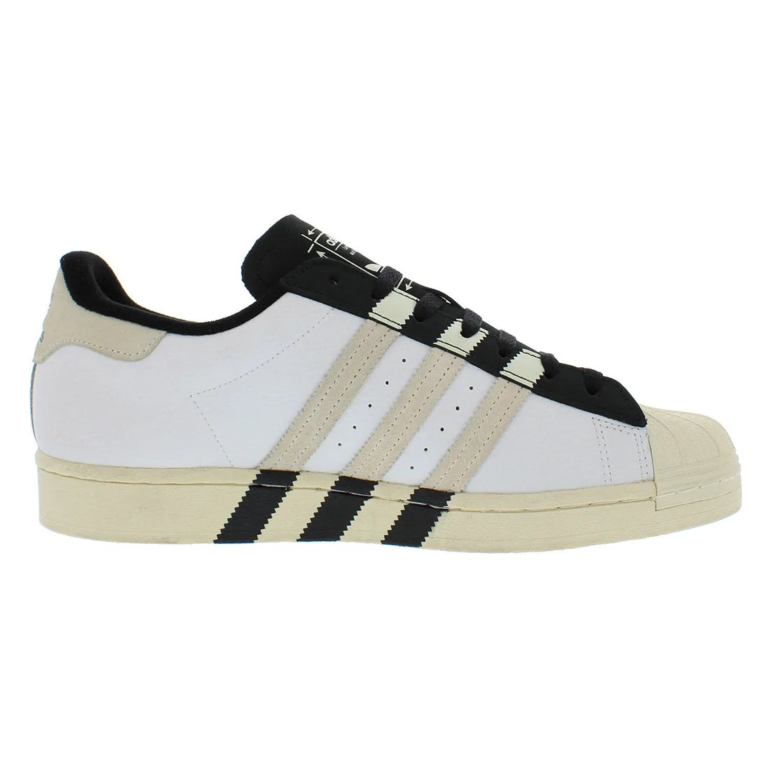 For Superstar Men's White/Black Court Sneakers GX6025 Fashion Trend Disposable Mesh Lining Solid Shoes by Reinvent Yourself
