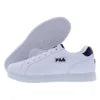 Fila Men's White Low-Top Casual Sneakers With Navy Red Accents Suede Upper Mesh Lining Breathable Lace-Up Walking Shoes All Seas by Reinvent Yourself