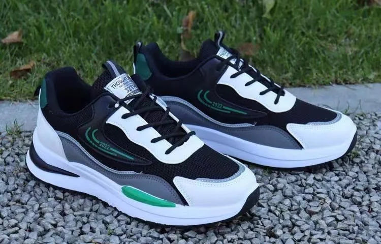 Men's New Design Summer Sports Sneakers PVC Mesh Breathable Shoes with Casual Toe Fashionable PVC Insole Running Winter Season by Reinvent Yourself