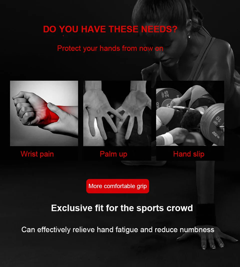 Professional Gym Fitness Gloves Power Weight Lifting Women Men Workout Bodybuilding Cycling Half Finger Hand Protector by Reinvent Yourself