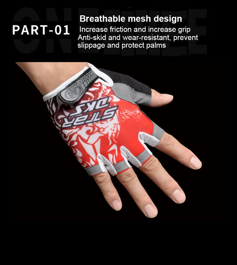 Professional Gym Fitness Gloves Power Weight Lifting Women Men Workout Bodybuilding Cycling Half Finger Hand Protector by Reinvent Yourself
