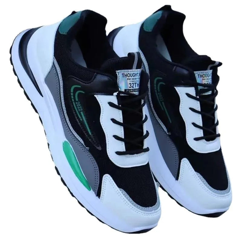 Men's New Design Summer Sports Sneakers PVC Mesh Breathable Shoes with Casual Toe Fashionable PVC Insole Running Winter Season by Reinvent Yourself