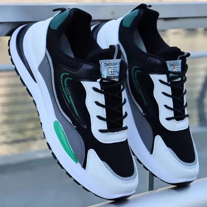 Men's New Design Summer Sports Sneakers PVC Mesh Breathable Shoes with Casual Toe Fashionable PVC Insole Running Winter Season by Reinvent Yourself