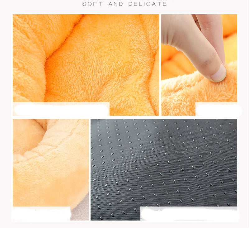 Pet Bed Warming Small Dog House Soft Sofa Donut Cat Bed Warming Indoor Round Pillow Kennel Cuddler Faux Fur Puppy Mat Dog Beds by Reinvent Yourself