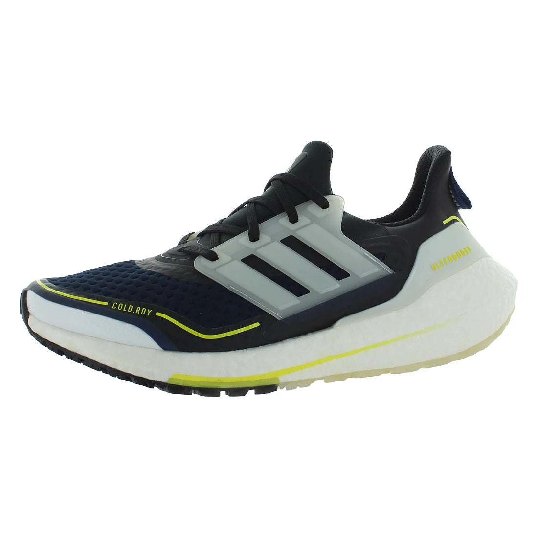 For Ultraboost 21 Men's Size 6 Custom Sneakers Legend Ink/Crystal White/Acid Yellow Color Carbon/EVA Insole Material Vietnam by Reinvent Yourself