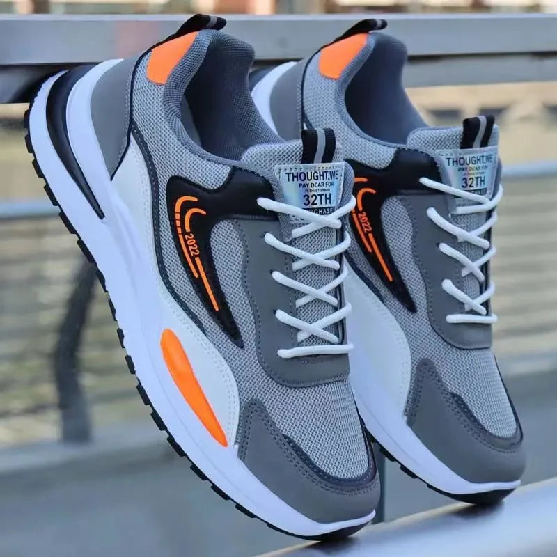 Men's New Design Summer Sports Sneakers PVC Mesh Breathable Shoes with Casual Toe Fashionable PVC Insole Running Winter Season by Reinvent Yourself