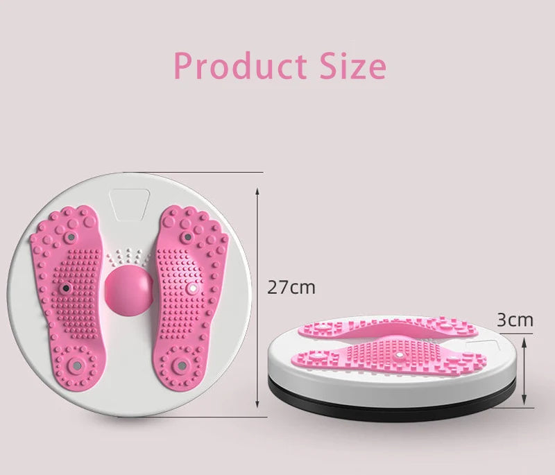 Waist Twisting Disc Unisex Waist Trainer Abdominal Exercise Foot Massage Plate Workout Home Gym Body Building Fitness Equipment by Reinvent Yourself
