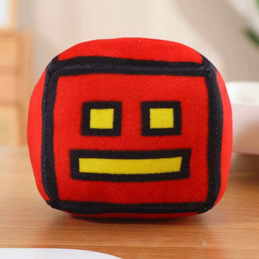 New Geometry Dash Game Plush Toy Cute Cartoon Anime Game Doll Soft Stuffed Peluche Plushie Toys Home Decor Child Birthday Gift by Reinvent Yourself