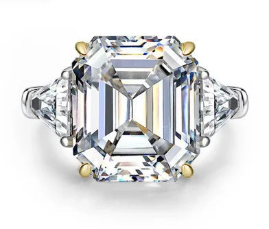 OEVAS 100% 925 Sterling Silver Sparkling 14*16mm Pink Yellow High Carbon Diamond Fine Jewelry Wedding Party Fine Jewelry Gifts by Reinvent Yourself