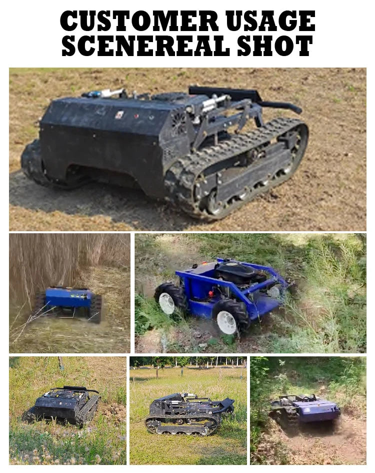Customized Remote-controlled Lawn Mower Robot, Robot Lawn Mower,Cutter for Steep Slopes Mower Suitable for Garden Farms by Reinvent Yourself
