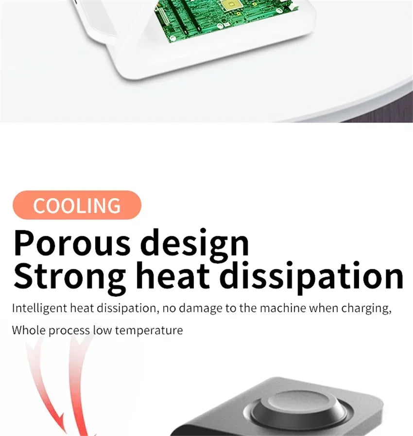 30W 3 In 1 Wireless Charger Stand Dock For iPhone 15 14 13 12 11 XS Apple Watch 8 7 AirPods Induction Fast Charging Station by Reinvent Yourself