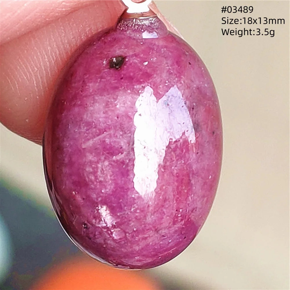 Natural Red Ruby Pendant Jewelry Love Heart Watermelon Ruby Zoisite Necklace Women Men 925 Sterling Silver AAAAA by Reinvent Yourself