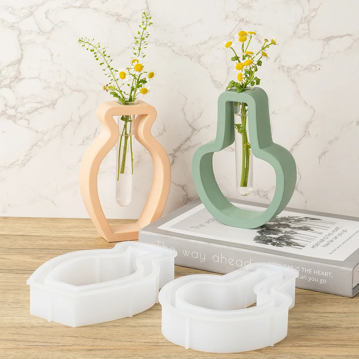 Nordic Style Simple Vase Silicone Mold DIY Hydroponics Flower Pot Craft Gifts Making Plaster Resin Casting Molds Home Decor by Reinvent Yourself