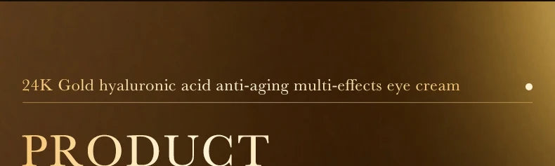 24k Gold Hyaluronic Acid Eye Cream Anti Dark Circles Eye Bags Firming Moisturizing Eyes Skin Care Prodcuts by Reinvent Yourself