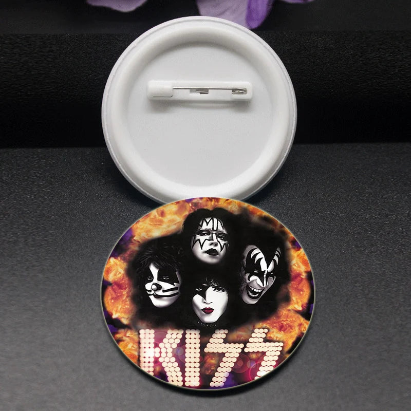 Rock Band Kiss Brooches Enamel Pins Fashion Jewelry Accessoris Singer Brooch for Backpack Clothe Decoration Lapel Badge Gifts by Reinvent Yourself