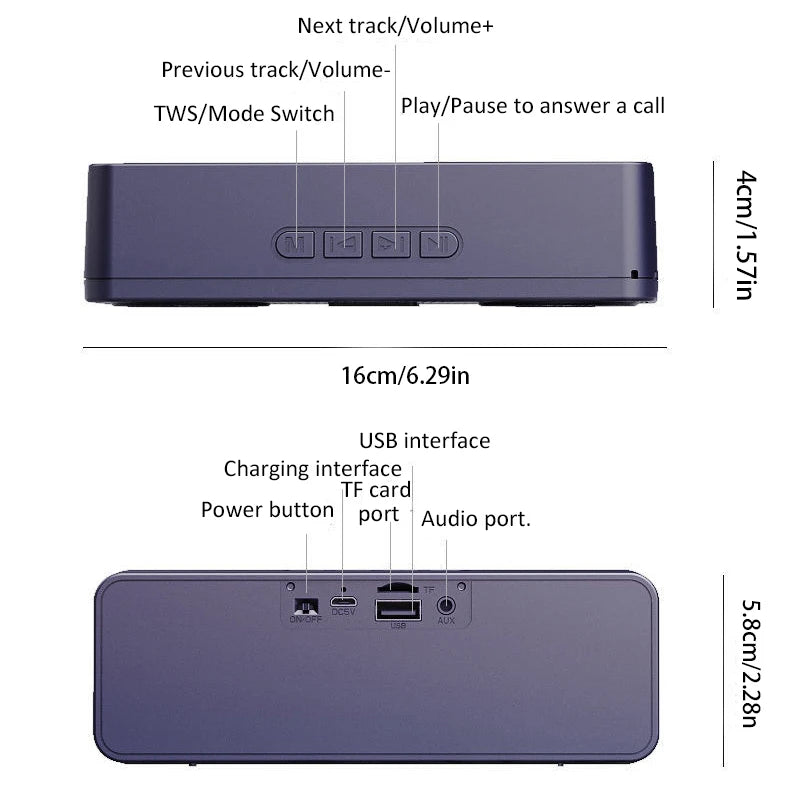 S18 Wireless Creative Bluetooth Smart Speaker Mobile Phone Audio Computer Subwoofer Outdoor Convenient Radio by Reinvent Yourself