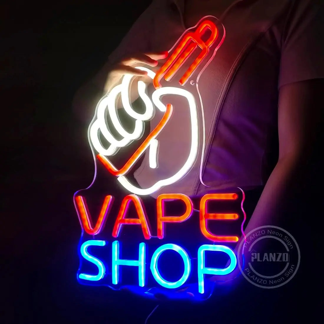 VAPE Shop Neon Sign for Smoke Shop LED Light Up E-cigar Business Store Sign Logo Wall Decor Birthday Christmas Dad Husband Gift by Reinvent Yourself