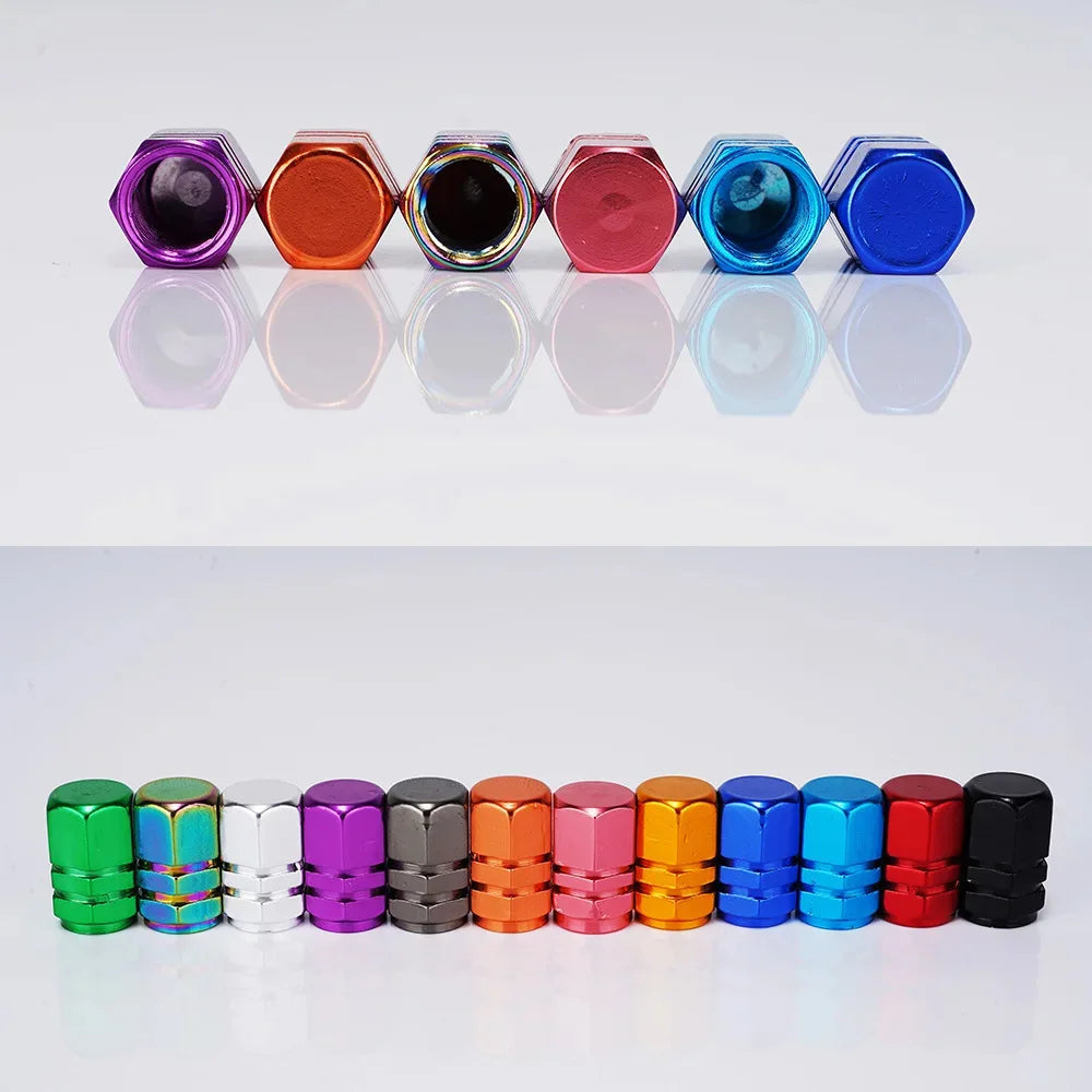 Tire Valve Stem Caps Decorative Tires Accessories Aluminum Alloy Nipple Wheel Caps For Cars Motorcycles Bicycle Cover 2030 by Reinvent Yourself