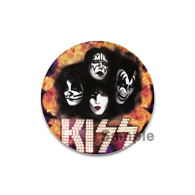 Rock Band Kiss Brooches Enamel Pins Fashion Jewelry Accessoris Singer Brooch for Backpack Clothe Decoration Lapel Badge Gifts by Reinvent Yourself