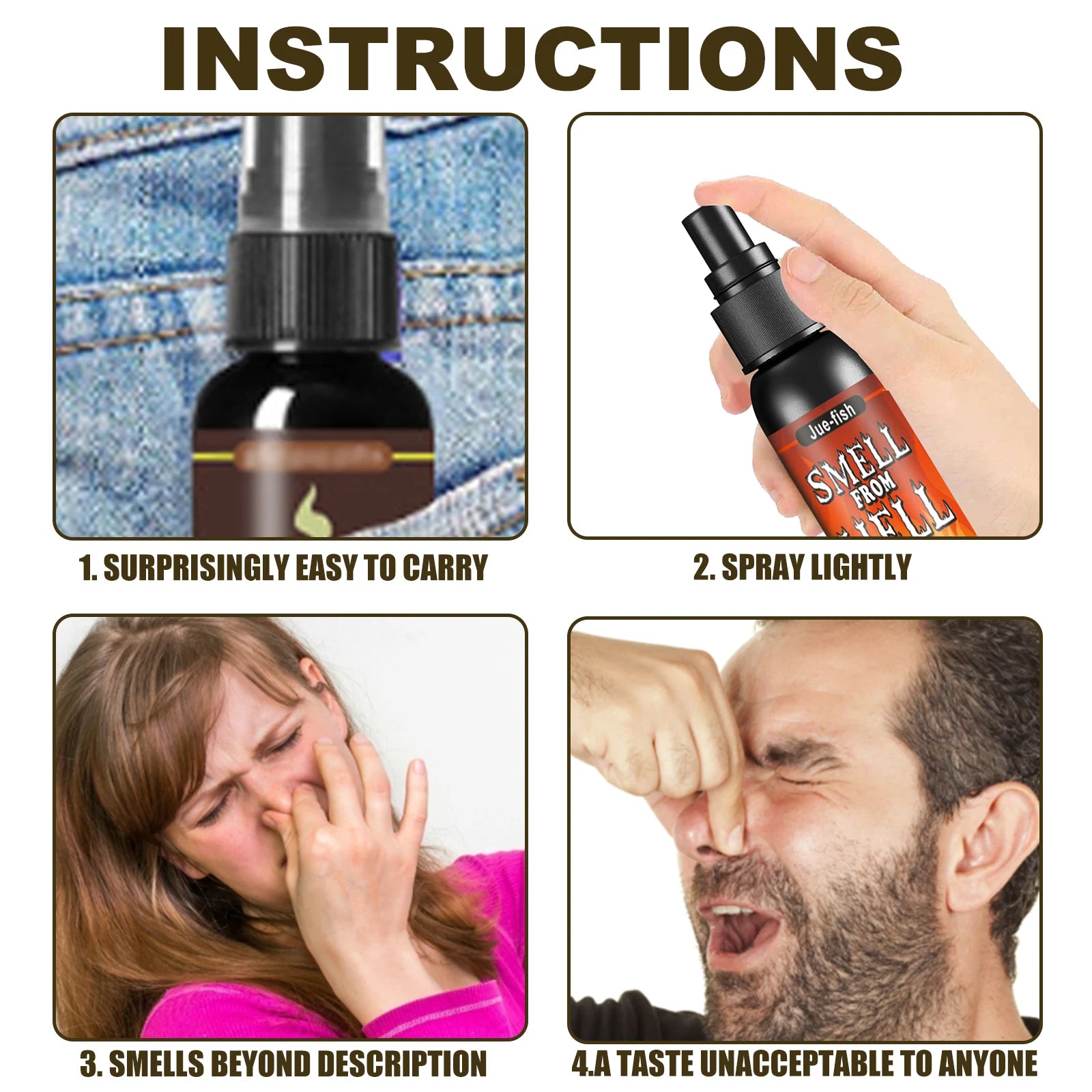 Novelties Liquid Fart Gag Prank Joke Spray Can Stink Bomb Smelly Stinky Gas Joke Sprinkle Prank Family Entertainment Supply by Reinvent Yourself