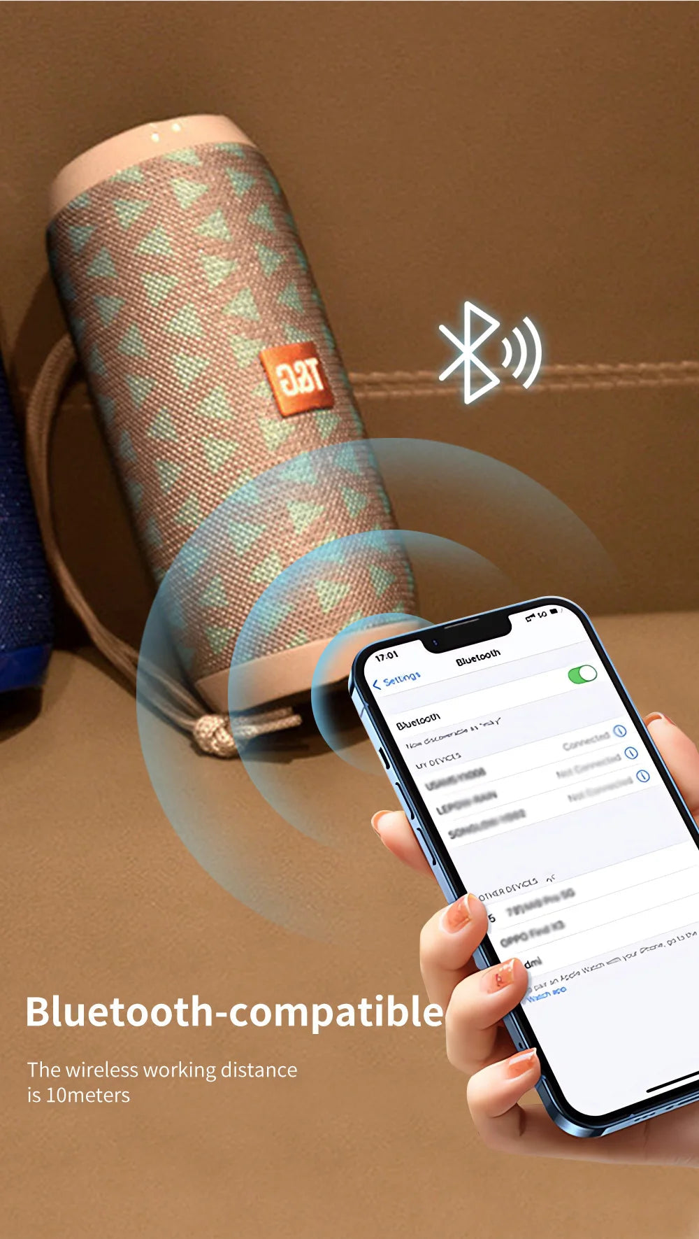 Bluetooth Speaker T&G TG117 Portable TWS Sound Box Waterproof Loudspeaker Outdoor Stereo Surround Speakers Support TF FM Radio by Reinvent Yourself