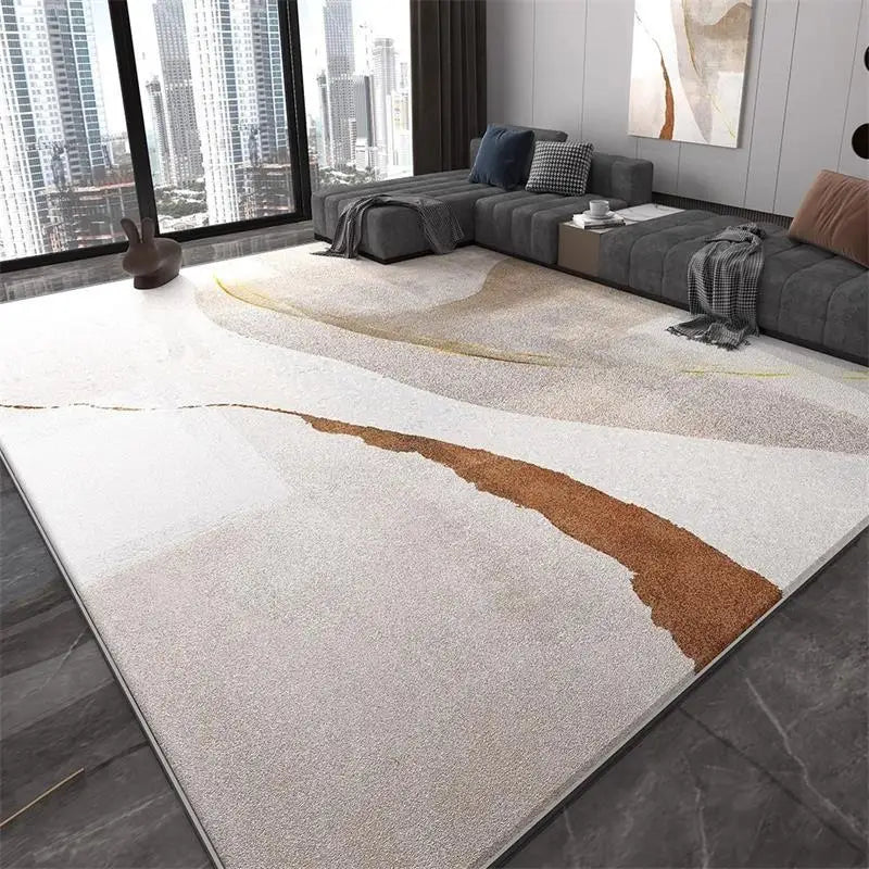 Modern Geometric Pattern Living Room Carpet Soft Non-slip Gaming Room Decoration Rug Light Luxury Easy Clean Coffee Tables Mat by Reinvent Yourself