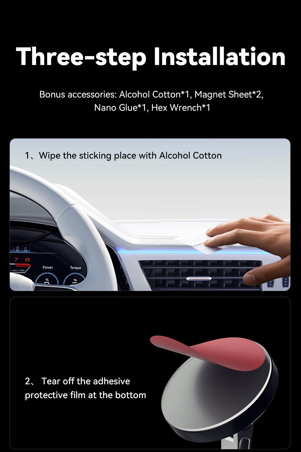 Essager Magnetic Wireless Charger Car Phone Holder 15W Fast Charging Easy Paste Mount Stand For Magsafe iPhone 15 14 13 Pro Max by Reinvent Yourself