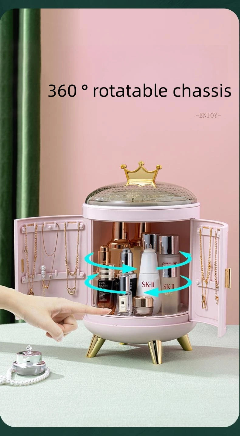 Makeup Storage Box Make Up Skincare Holder Jewelry Bag Cosmetics Organizer Plastic Container For Bathroom Dressing Table Home by Reinvent Yourself