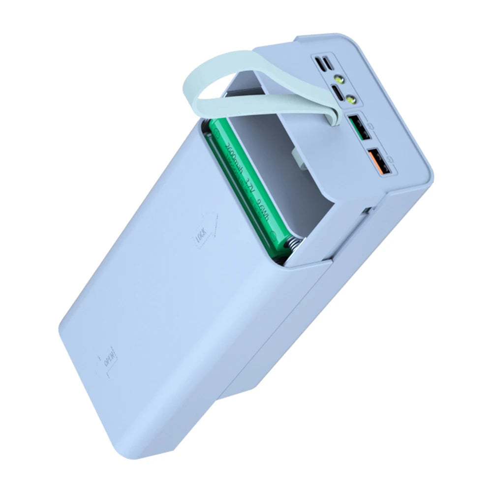 DIY Shell Case 18650 Battery Storage Box Holder USB 21*18650 Power Bank Battery Box Support Quick & Wireless Charger by Reinvent Yourself