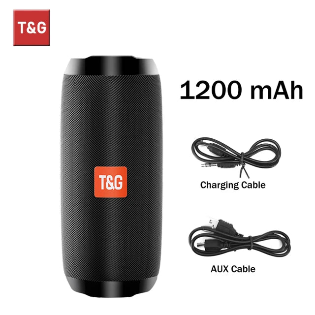 Bluetooth Speaker T&G TG117 Portable TWS Sound Box Waterproof Loudspeaker Outdoor Stereo Surround Speakers Support TF FM Radio by Reinvent Yourself