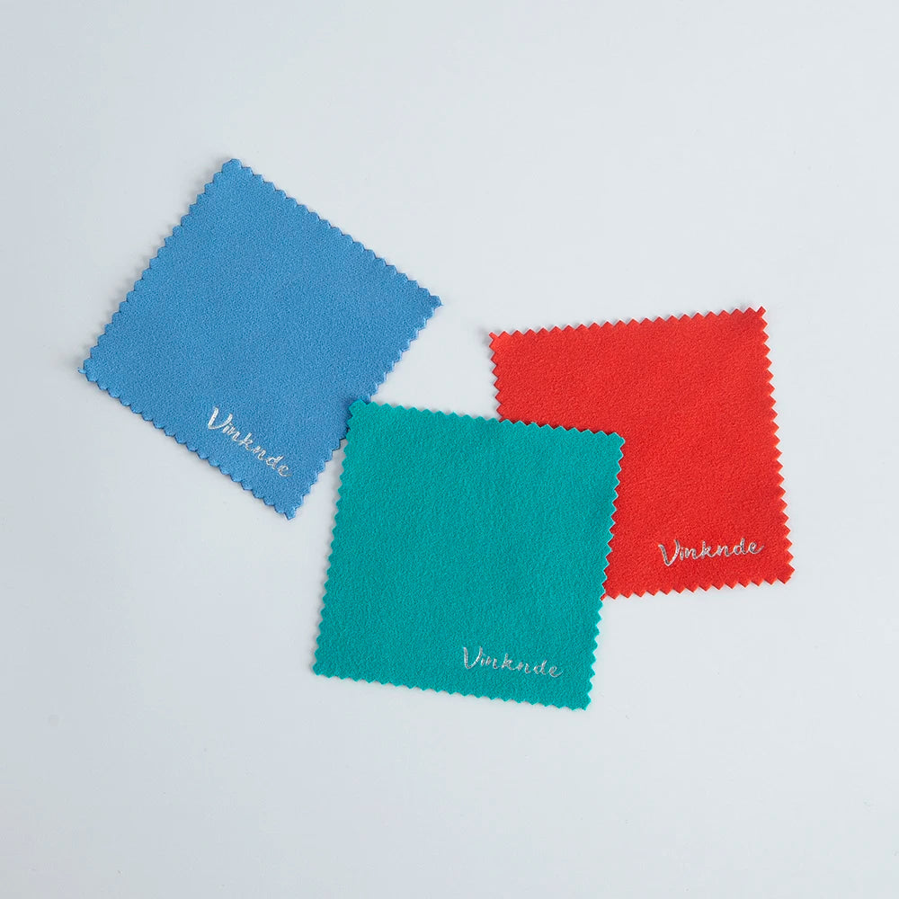 DIY Personalized Polishing Cloths Custom Jewelry Earrings Cleaning Cloth With Logo 8x8cm White Black Paper Individually packaged by Reinvent Yourself