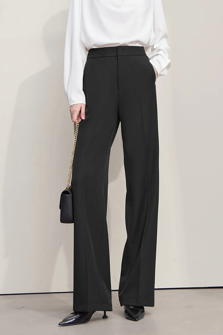 AMII Minimalist Women's Pants 2025 Autumn Solid Elegant Office Lady Simple Trousers Casual Loose Pants Woman Clothing 12553003 by Reinvent Yourself