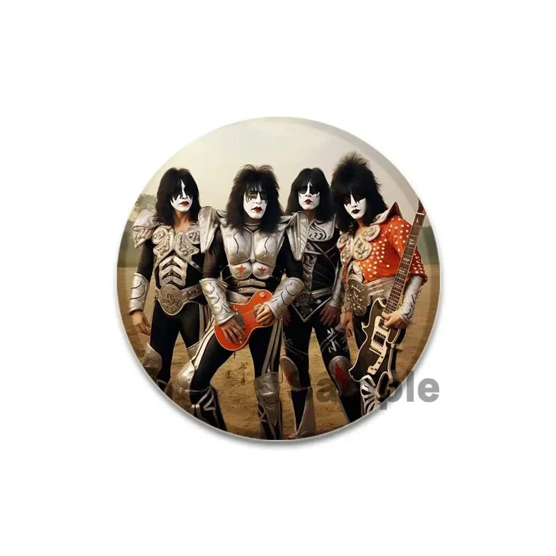 Rock Band Kiss Brooches Enamel Pins Fashion Jewelry Accessoris Singer Brooch for Backpack Clothe Decoration Lapel Badge Gifts by Reinvent Yourself