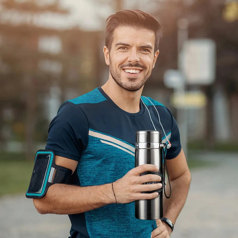 1L Thermal Water Bottle Keep Cold and Hot Water Bottle Thermos for Water Tea Coffee Vacuum Flasks Stainless Steel Thermos Bottle by Reinvent Yourself
