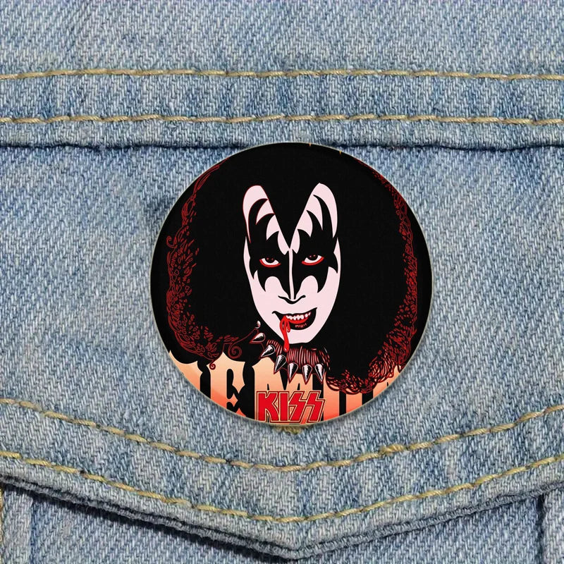 Rock Band Kiss Brooches Enamel Pins Fashion Jewelry Accessoris Singer Brooch for Backpack Clothe Decoration Lapel Badge Gifts by Reinvent Yourself