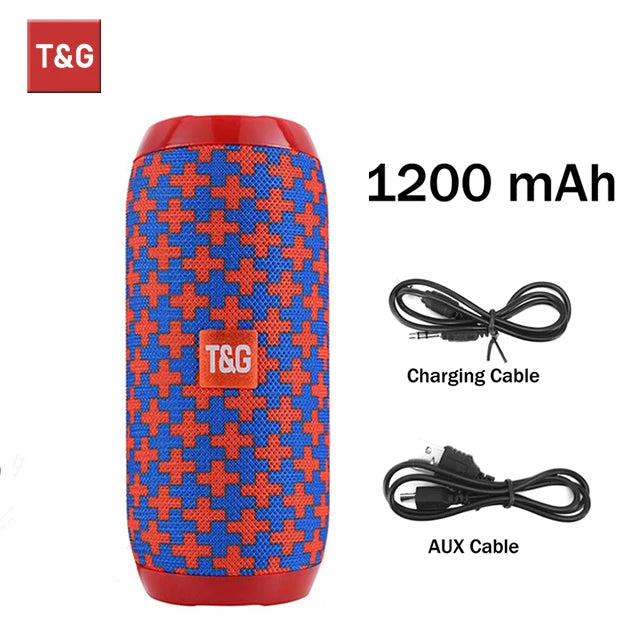 Bluetooth Speaker T&G TG117 Portable TWS Sound Box Waterproof Loudspeaker Outdoor Stereo Surround Speakers Support TF FM Radio by Reinvent Yourself
