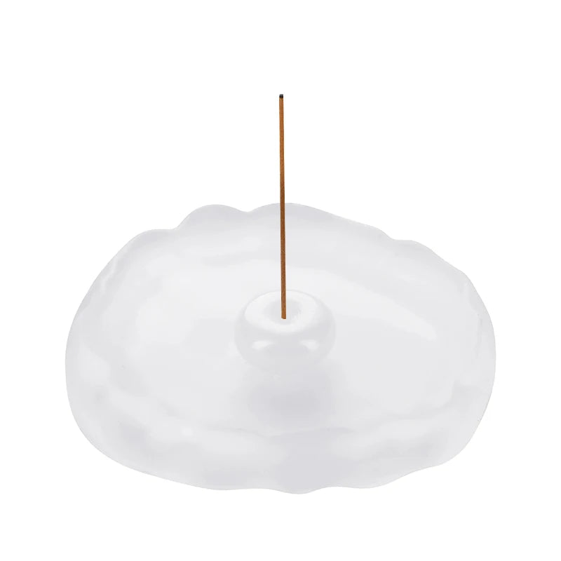 Mini Jade Incense Burner Incense Holder with Glass Incense Plate Ash Catcher Buddhism Supplies Home Decor by Reinvent Yourself