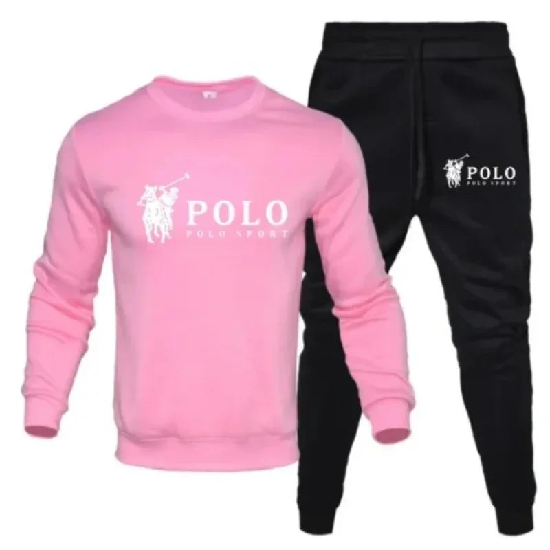 A two-piece set of men's round-neck pullover and jogging pants for autumn and winter fashion fitness outdoor casual sportswear by Reinvent Yourself