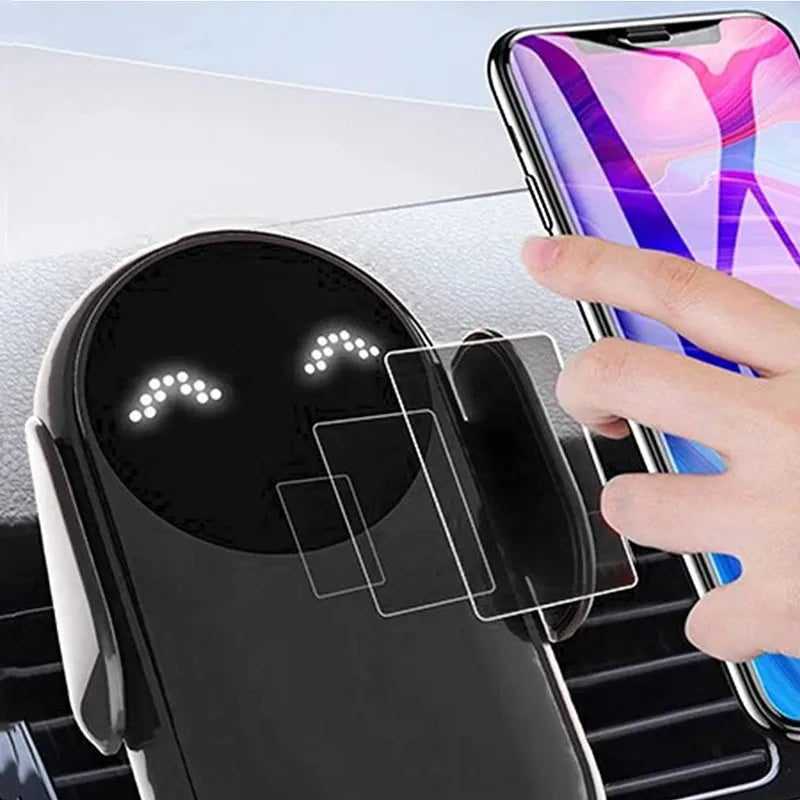 Wireless Charger Car Mount for Air Vent Mount Car Phone Holder Rotating Intelligent Infrared Fast Wireless Charging Charger by Reinvent Yourself