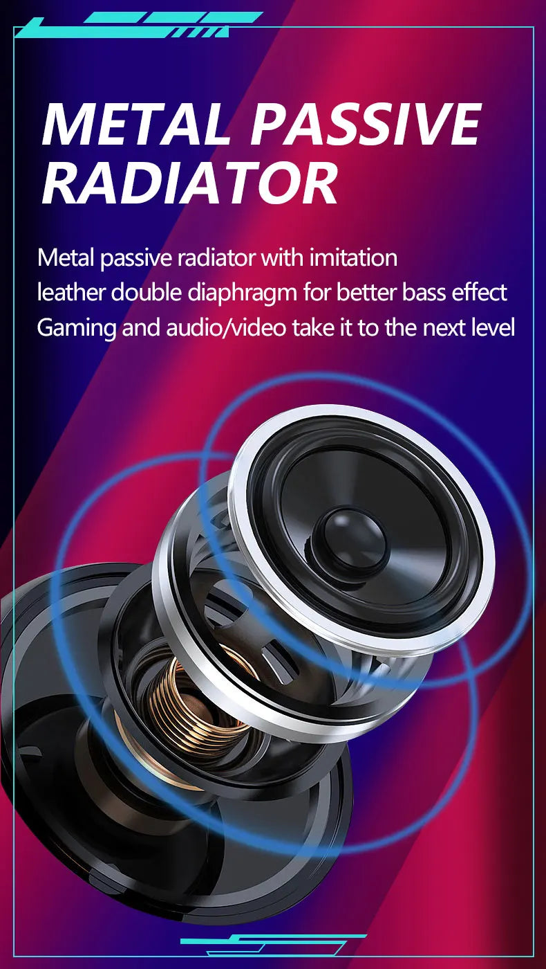Computer speakers for desktop/laptop with Bluetooth/wired connectivity and dual-mode for gaming/music, featuring microphone. by Reinvent Yourself