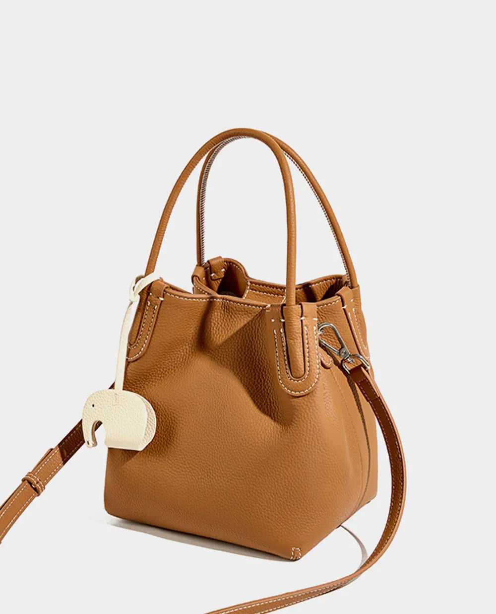 Genuine Leather Women Bucket Bag Luxury Designer Handbags High Quality Cowhide Women's Shoulder Bags Fashion Crossbody Bag by Reinvent Yourself