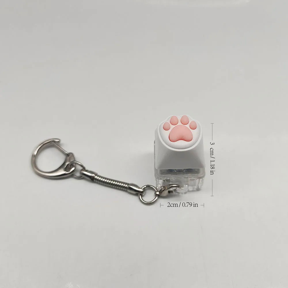 Cute Cat Claw Key Chain Key Ring Fingertip Decompression Pressure Toy Keycap Tester Back Bag Pendant Festival Couples Gift by Reinvent Yourself