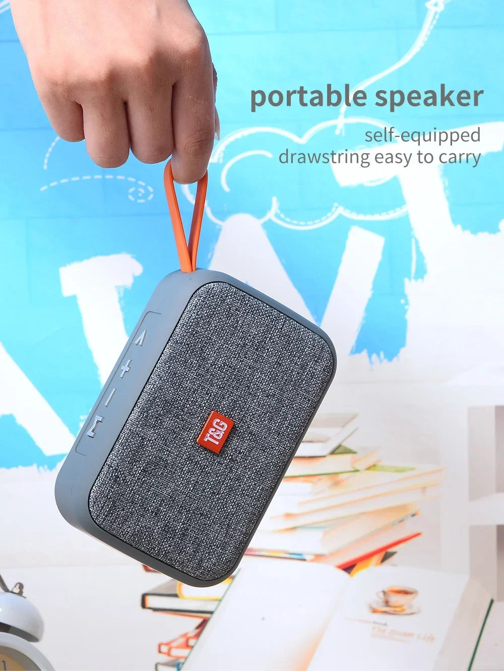 Speaker TG506 Portable Mini Wireless Soundbar Bluetooth 5.0 Outdoor Indoor HIFI Loudspeaker Support TF Card FM Radio Waterproof by Reinvent Yourself