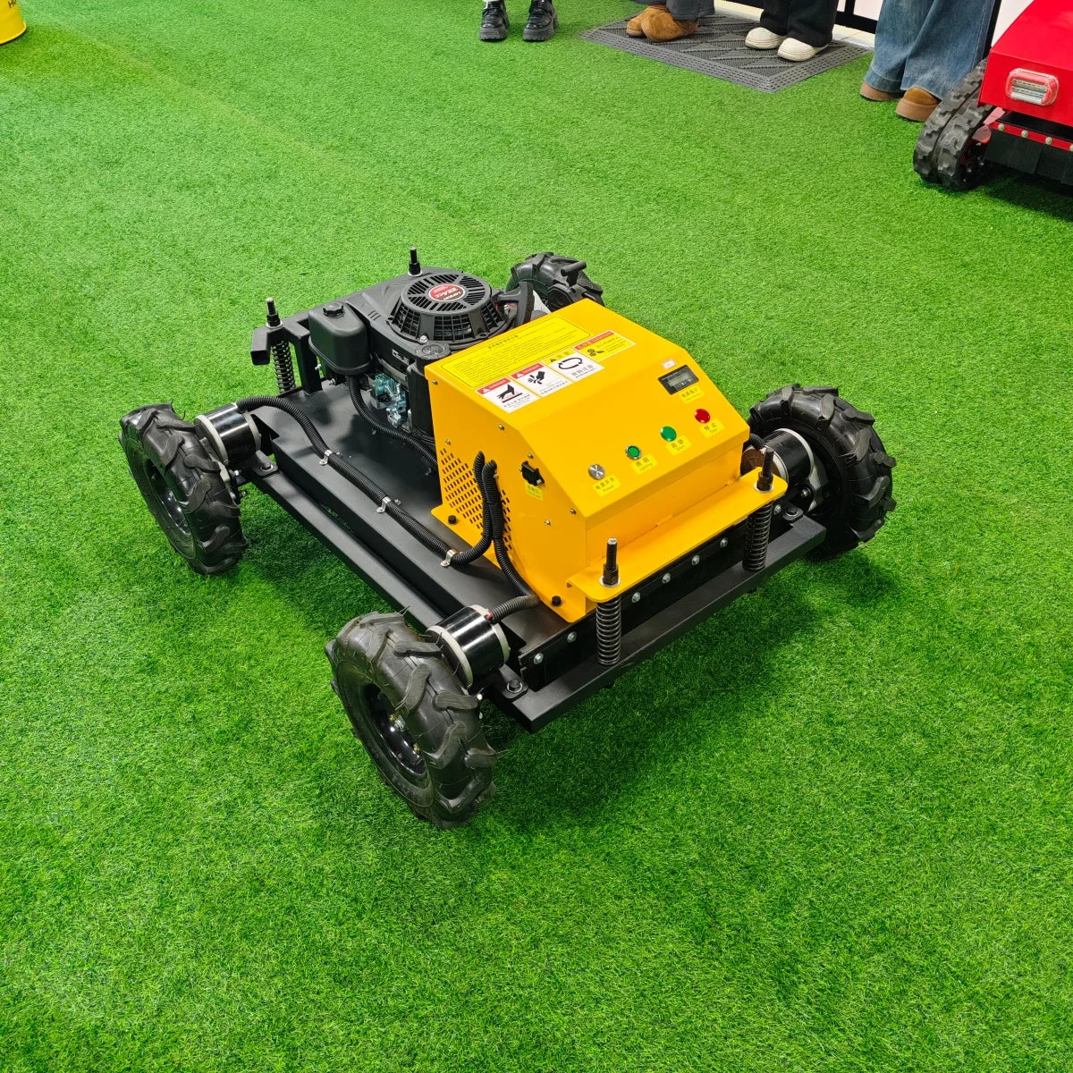 Mini Farm Garden Lawn Mower Smooth And Flexible Rotation Customized High Performance All Terrain Remote Control Robot by Reinvent Yourself