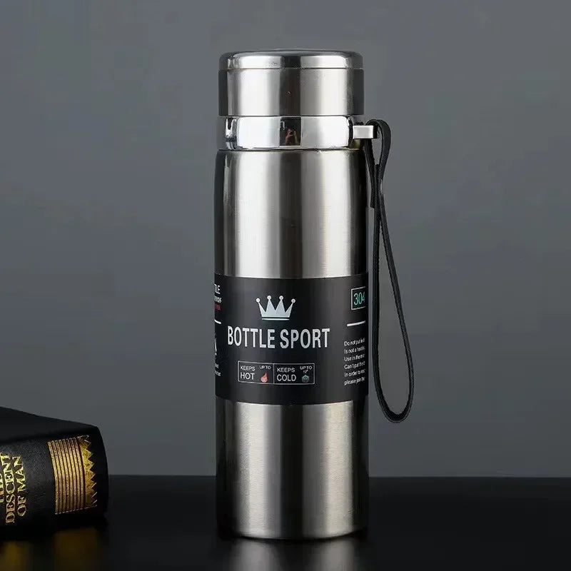 1L Thermal Water Bottle Keep Cold and Hot Water Bottle Thermos for Water Tea Coffee Vacuum Flasks Stainless Steel Thermos Bottle by Reinvent Yourself