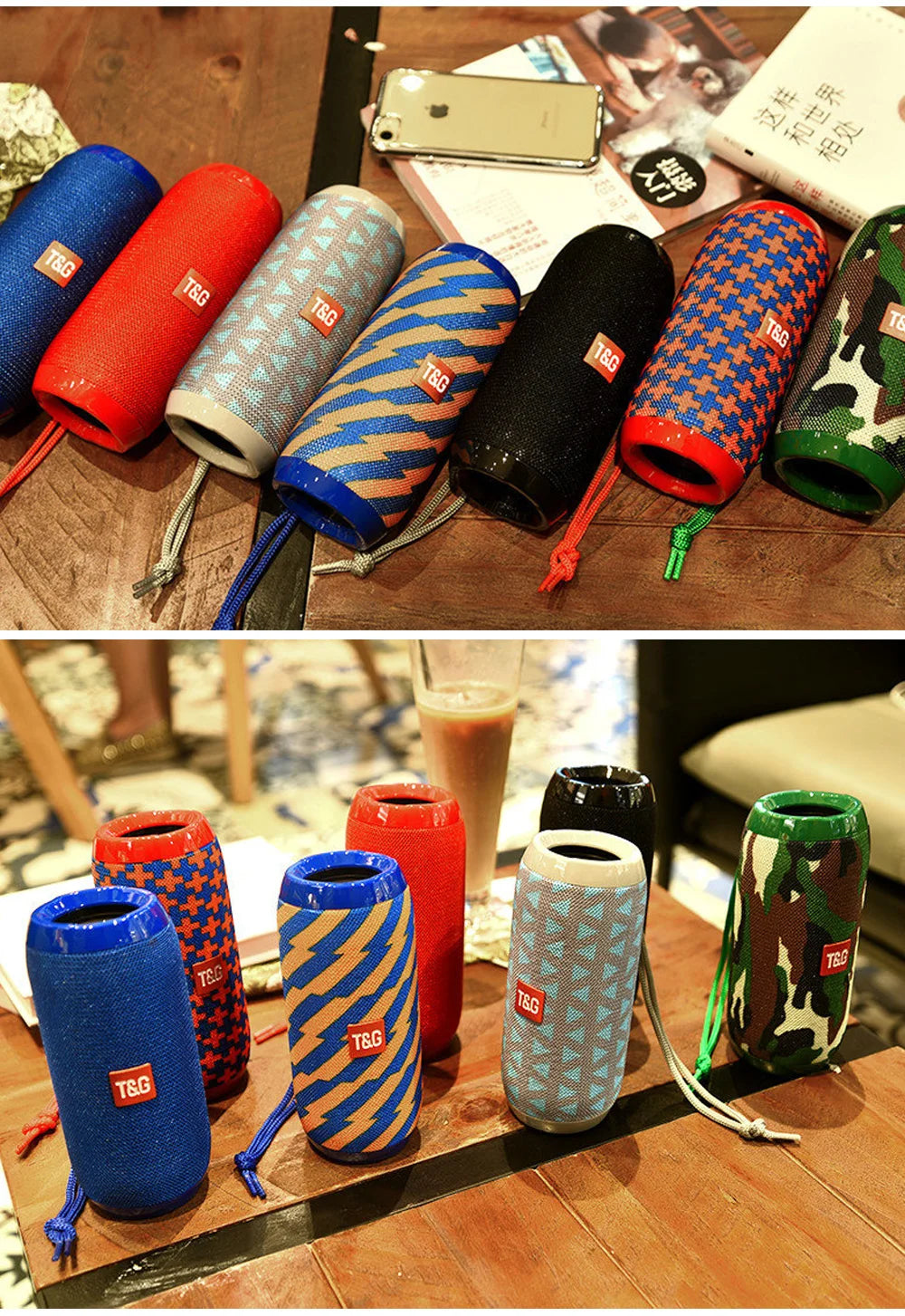 Bluetooth Speaker T&G TG117 Portable TWS Sound Box Waterproof Loudspeaker Outdoor Stereo Surround Speakers Support TF FM Radio by Reinvent Yourself