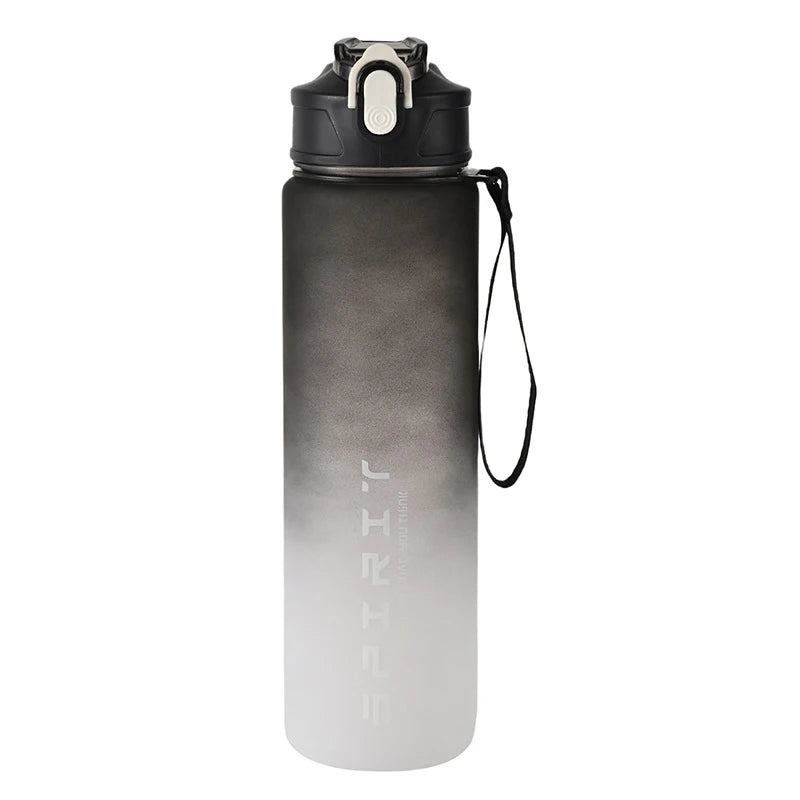 800ml/28oz Large Capacity Sports Water Bottle Leak Proof Colorful Plastic Cup Drinking Outdoor Travel Portable Gym Fitness Jugs by Reinvent Yourself