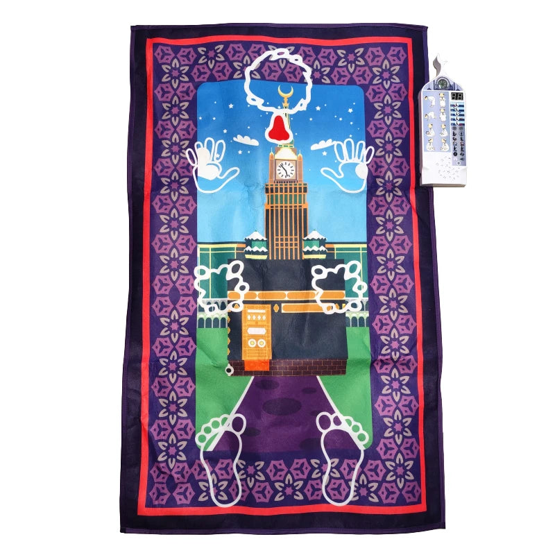 Talking Prayer Mat Educational Interactive Rug Salah Muslim Kids Gift Islam Electronic Worship Blanket Compass Islamic Carpet by Reinvent Yourself